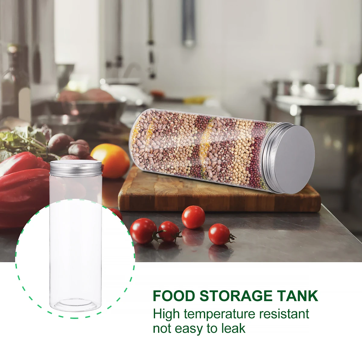 

Food Storage Tank Coffee Bean Jar Sealed Canister Glass Bottle Dried Fruit Tea The Pet Mason Jars
