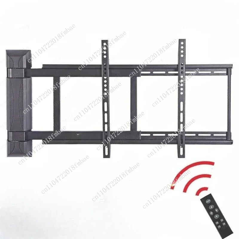 TV Stand Wall Mounted Electric Remote Control Flip Rotation 90 Degree Rack 32-55 Inches