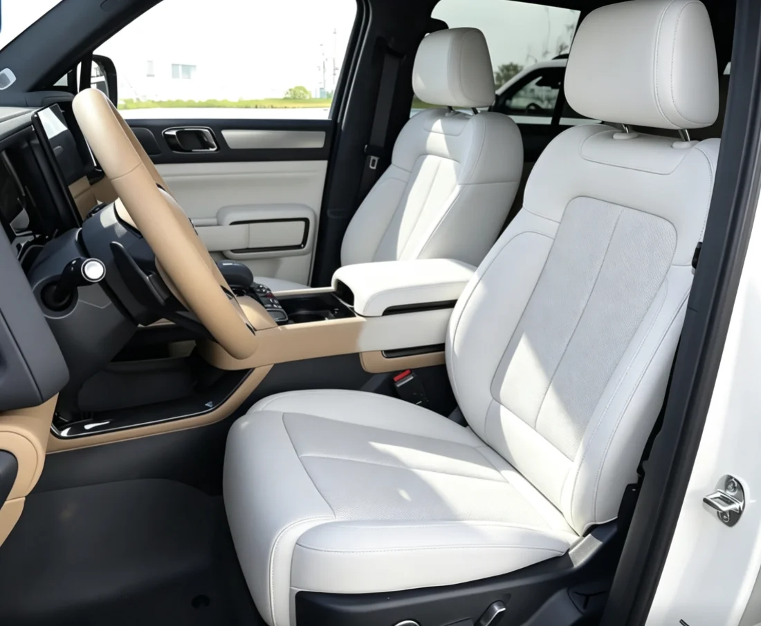 Für BYD Leopard 5 2025 2026 Maßgefertigte Autositzbezüge Luxuriöses Nappaleder 100% Passgenau Innenraum-Zubehör 360 ° Vollständige Abdeckung – Detail 8