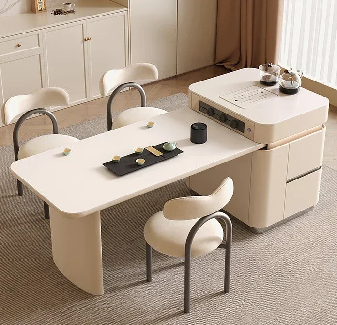 

N Каменная тарелка Кухонный остров Обеденный стол Чайный столик Выдвижной средний кухонный остров двойного назначения Кухонный перевернутый стол