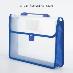 A4 Portable File Bag Large-capacity Storage Bag Briefcase Office Data Storage Organizer Test Paper Storage Pouch School Supplies