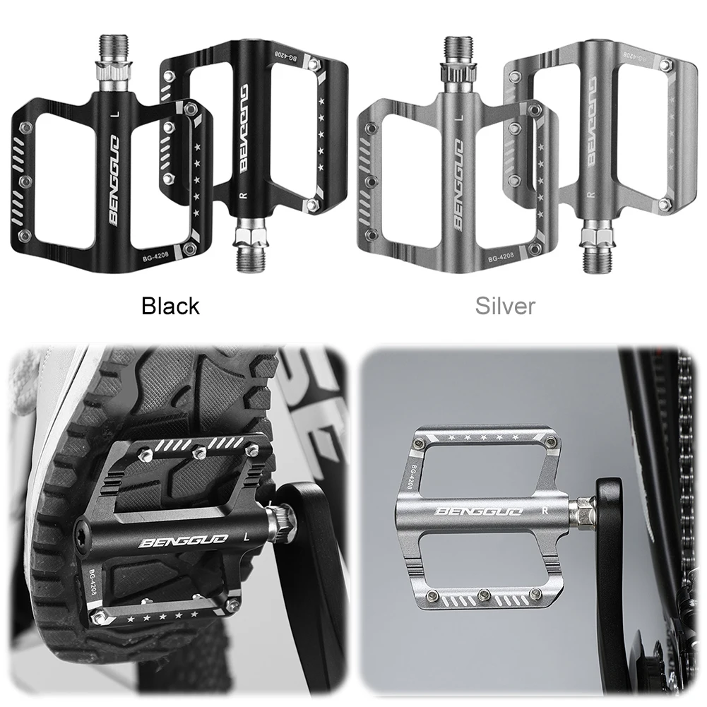 Sealed Bearing Bicycle Ultralight Pedal Anti-Slip MTB Road Bike Pedal Aluminum Alloy Folding Bike Pedals MTB Bike Accessories