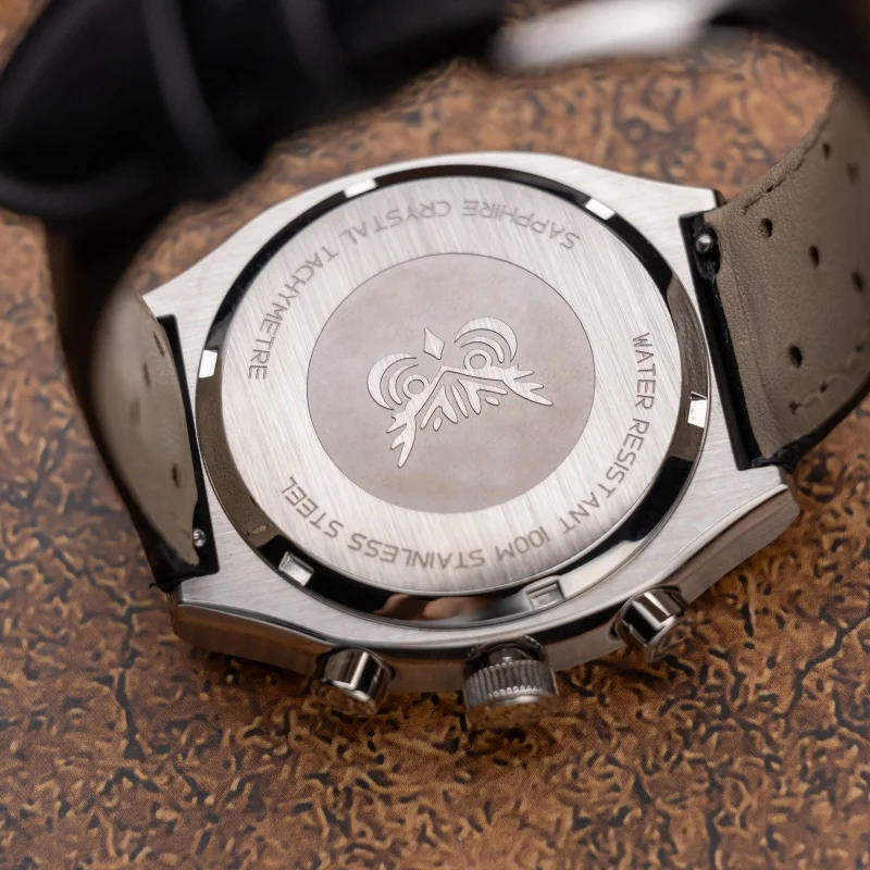 Proxima Men Chronograph Watch 39mm Military Square Quartz Panda Wristwatch 10ATM Waterproof BGW-9 Luminous Sapphire VK64