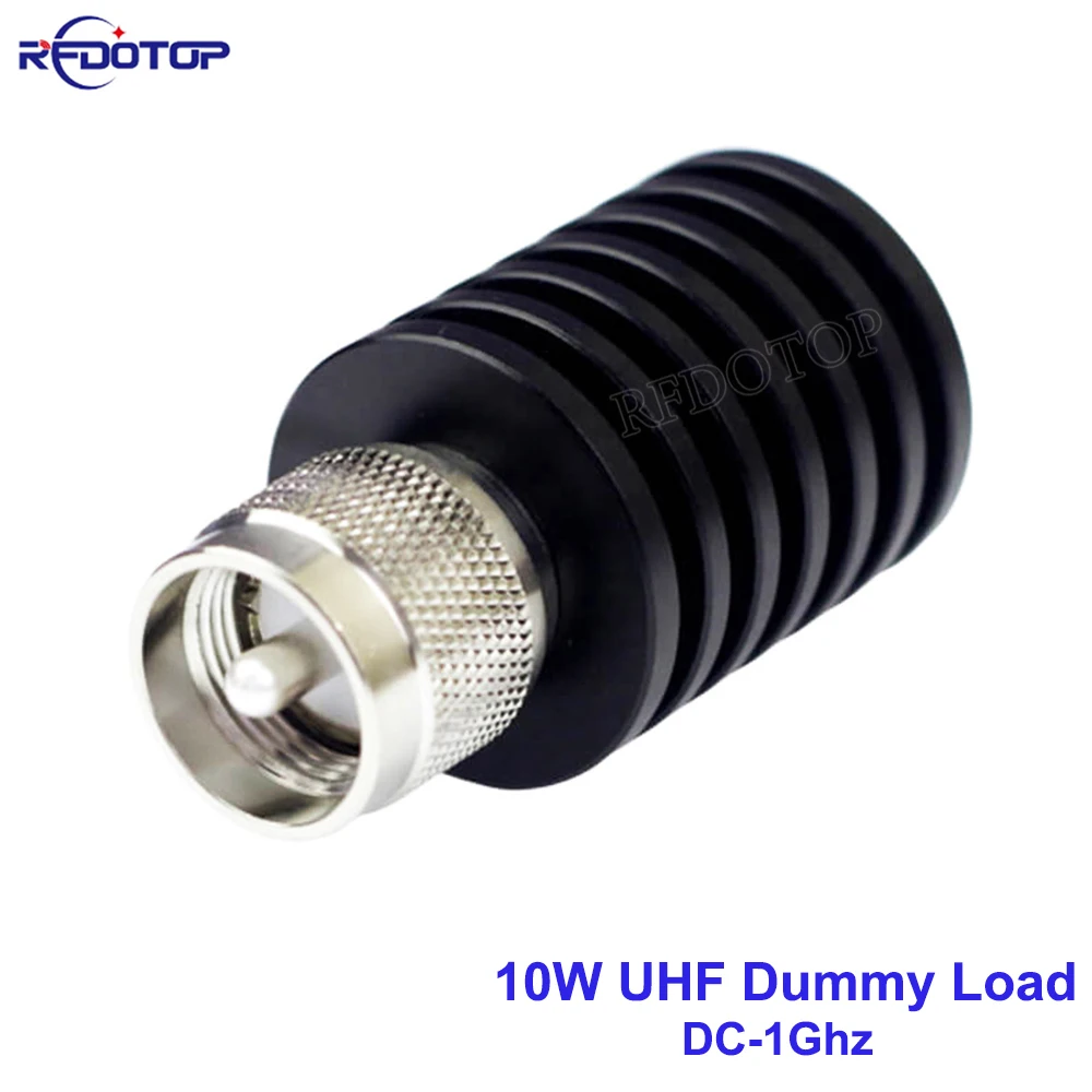 

10W UHF PL259 Male Plug Connector RF Coaxial Termination Dummy Load 1GHz 50ohm Nickel Plated RF Accessories