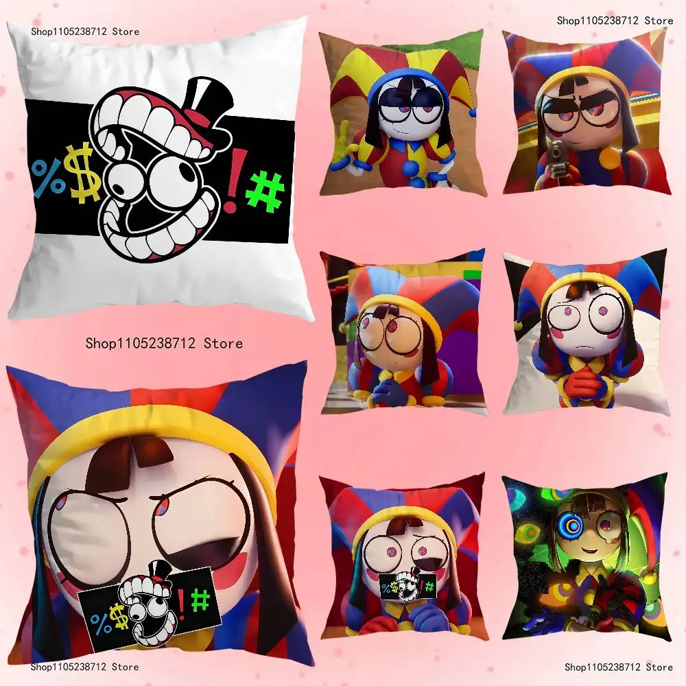

Creative Funny P-Pomnis Pillow Covers Cartoon Sofa Decorative Home Double-sided Printing Short Plush Cute Cushion Cover