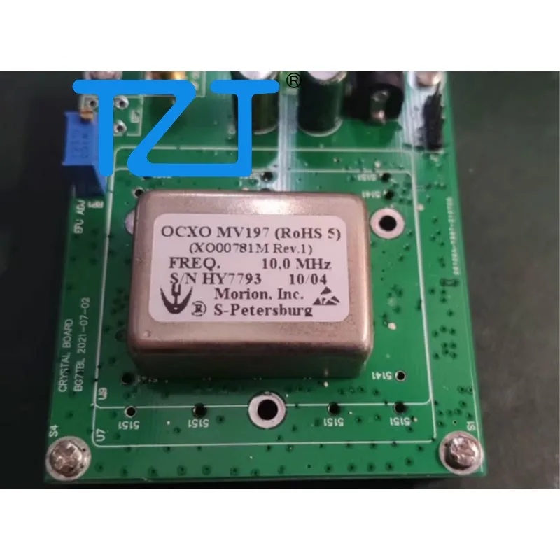 

TZT 10MHz OCXO MV197 Crystal Oscillator Board 12V Power Supply with SMB Interface High Quality OCXO Module