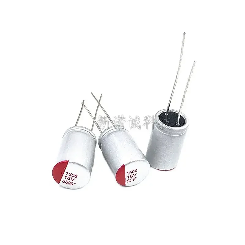 10 peças/capacitor sólido 16v1500uf 16v 1500uf volume 10x16 eletrólise de estado sólido em linha novo completamente novo em estoque
