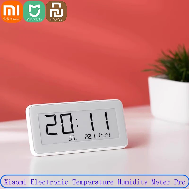 Xiaomi スマート屋外湿度計 電子デジタル時計 LCD 温度測定ツール 室内 Mijia 温度計 Pro