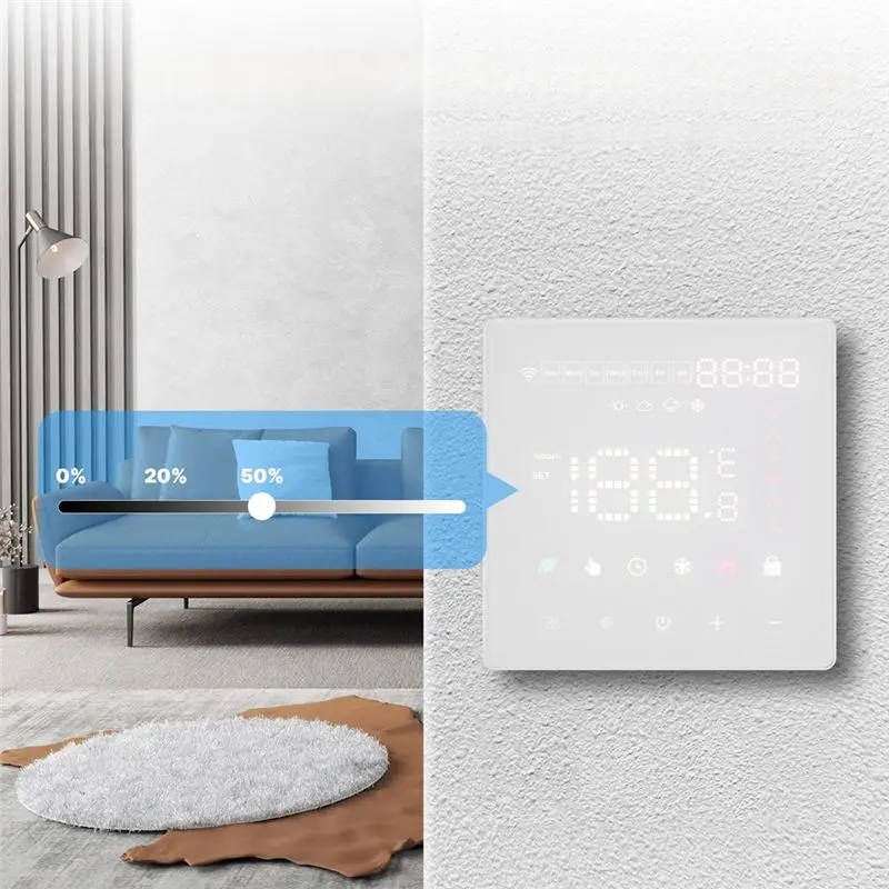 A01E-Tuya Wifi Thermostat Smart Electric Floor Heating Temperature Controller Switch Support APP Remote Alexa Voice Control