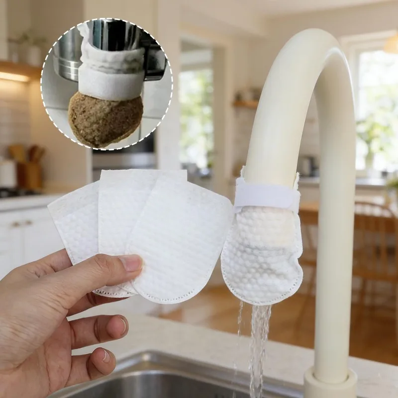 300/30x Faucet Filter Cotton Bags With Straps Anti Splash Kitchen Tap Water Filter Mesh Replacement Bathroom Sink Tap Accessory view 2