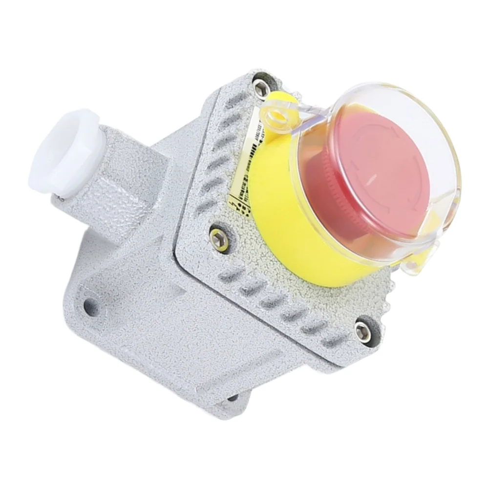 Explosion-Proof Exigent Stop Button Box 220VAC 10A, Die-Cast Waterproof Switch For Petroleum Power Marine Use