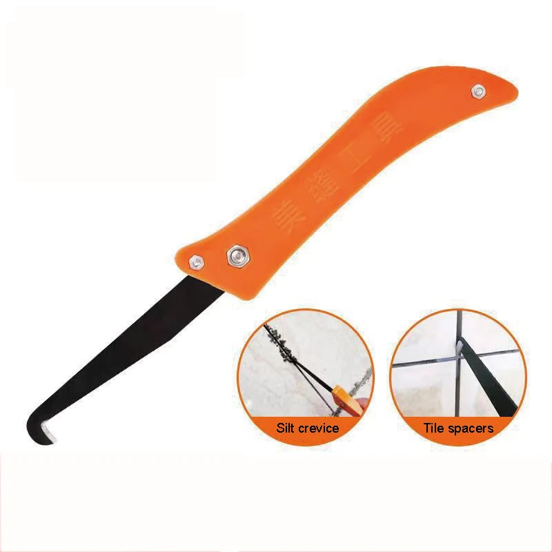 Tile Gap Repair Tool Hook Knife Professional Cleaning and Removal of Old Grout Hand Tools Tungsten Steel Joint Notcher Collator