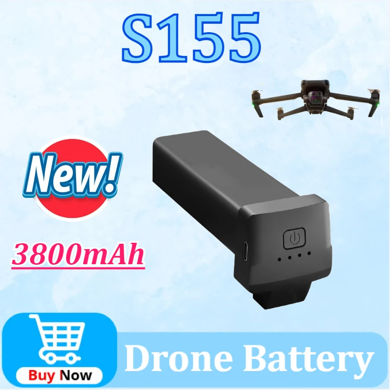 

Upgraded Drone Batteries for S155 UAV 7.4V 3800mAh Power Pack Indoor and Outdoor Photography Adventure High-Capacity