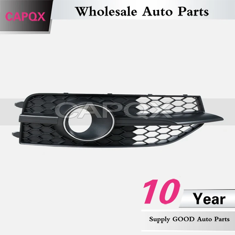 CAPQX 1pair Front Bumper Foglight Frame With ACC For Audi A7 SLINE S7 4G C7 S-Line 2012-2015 Fog Light Grille Foglamp Cover