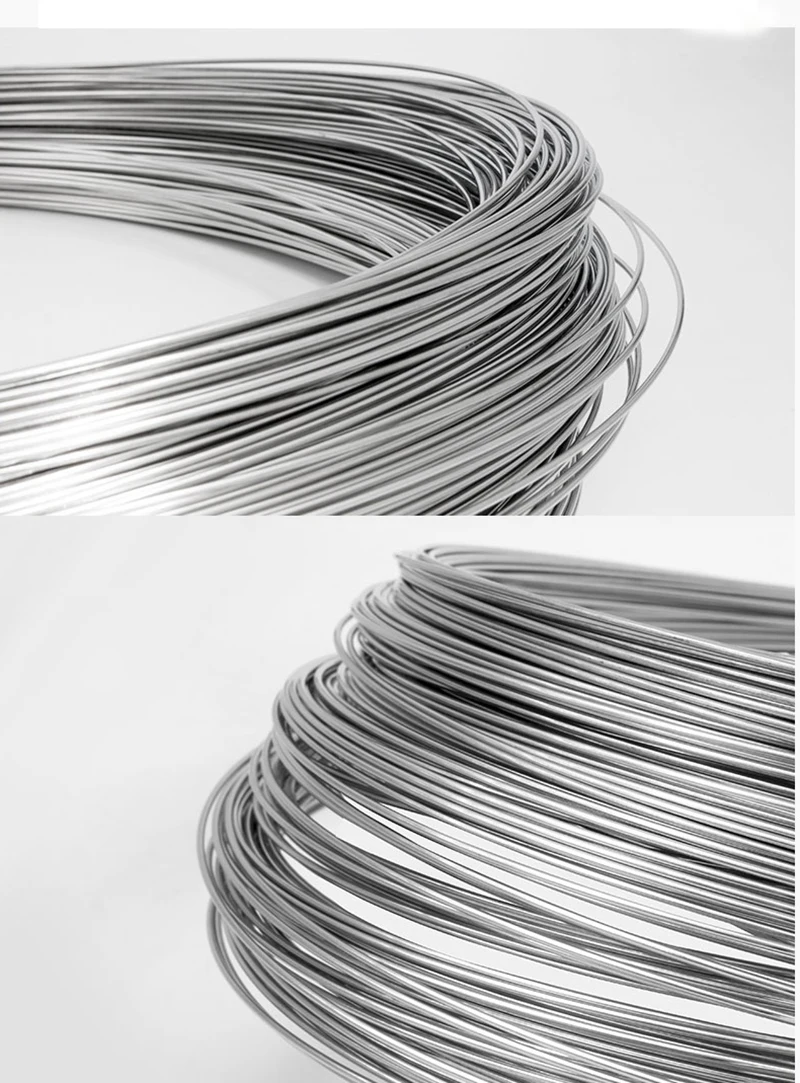 Stainless Steel Spring Wire 0.1mm-3mm Hard Wire Length 1m/5m/10m Single Strand Bundled Soft Iron Wire Frame Steel Wire