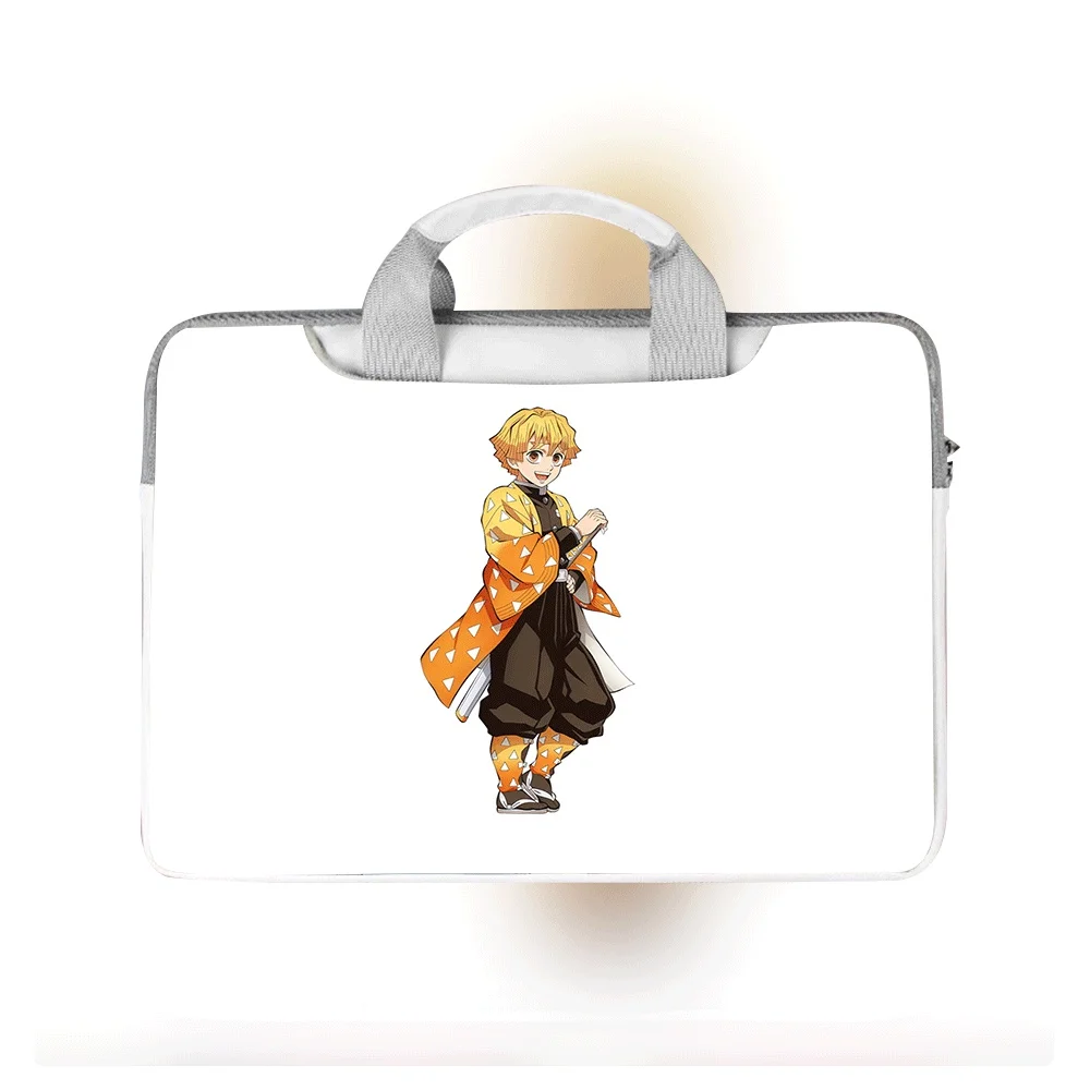 

Anime Peripheral Kimetsu No Yaiba Laptop Storage Box 12-16 Inch Waterproof and Shockproof Printed PU Crossbody Handbag Gift