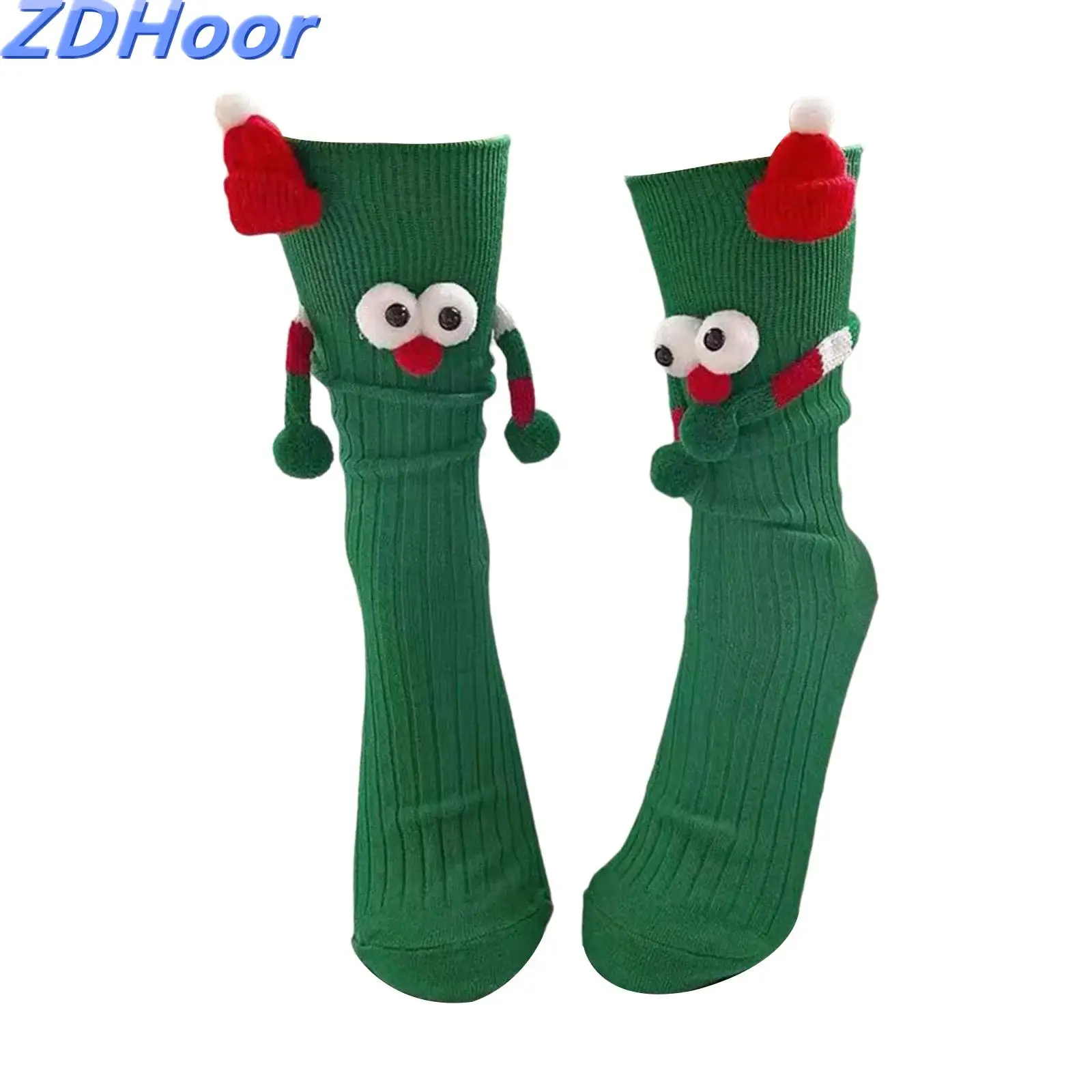 Simpatici calzini natalizi Calze natalizie Novità Calzini magnetici tenuti a mano per bambini adulti