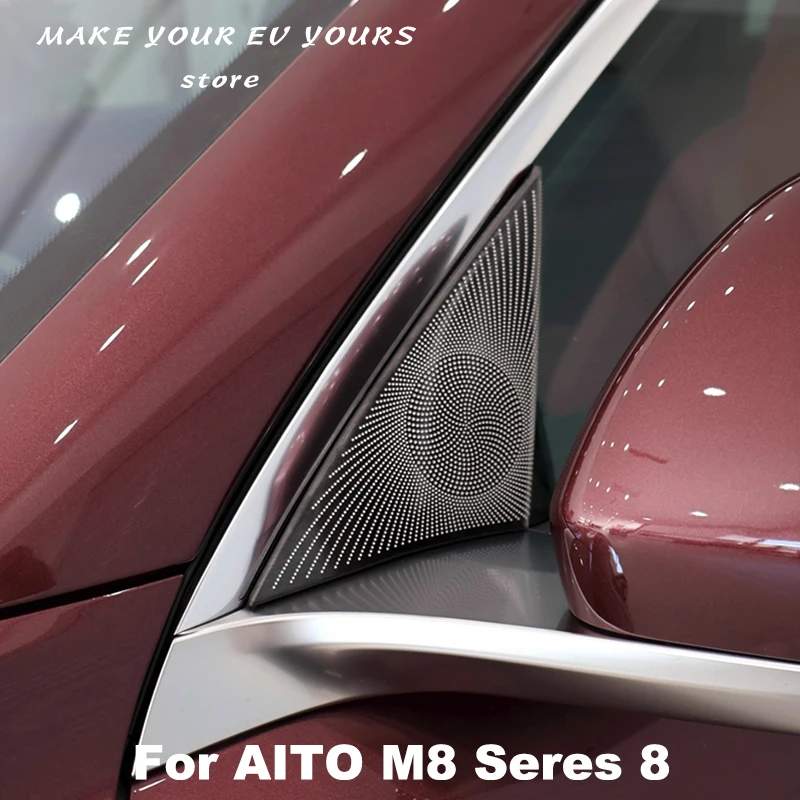 

For AITO M8 Seres 8 2025 Rearview Mirror A-pillar Window Panel Cover Exterior Decoration Car Accessories