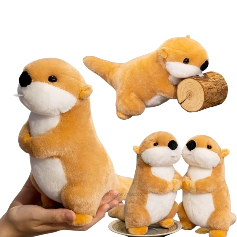 22cm Simulation Marmot Groundhog Artificial Plush ToyFunny Animals Toys Birthday Halloween Presents for Boys and Girls Home Deco