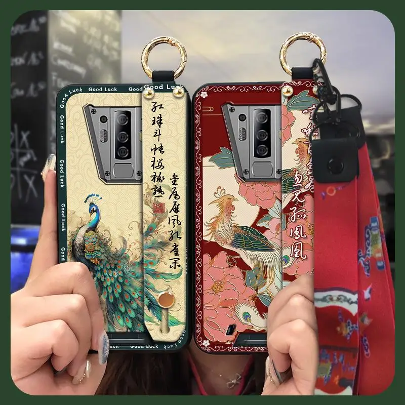 Kickstand Anti-dust Phone Case For Blackview BV6900 phone pouch phone case phone cover old lady Shockproof Wristband