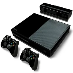 Carbon fiber electroplated frosted series skin sticker for XBOX One accessories Console+2 controllers skin