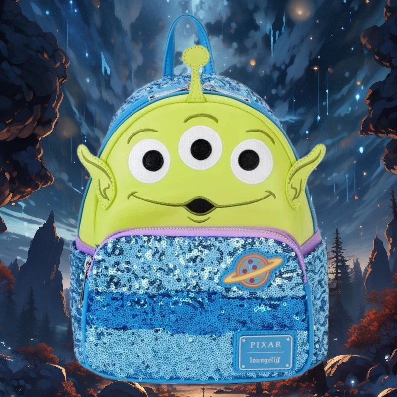 

Kids Backpack Toy Story Alien Sequin Mini Backpack & Wallet Set Boys School Bag
