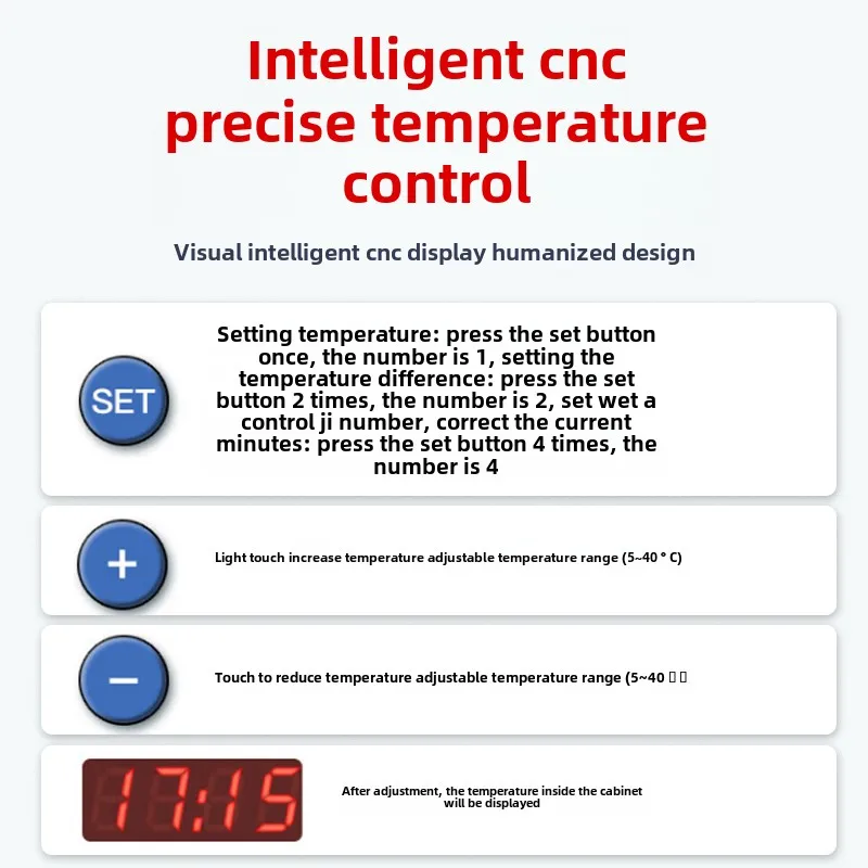 LYN Scatola per la germinazione dei semi delle piante Riscaldamento elettrico Allevamento Incubatrice leggera a temperatura costante rinfrescante