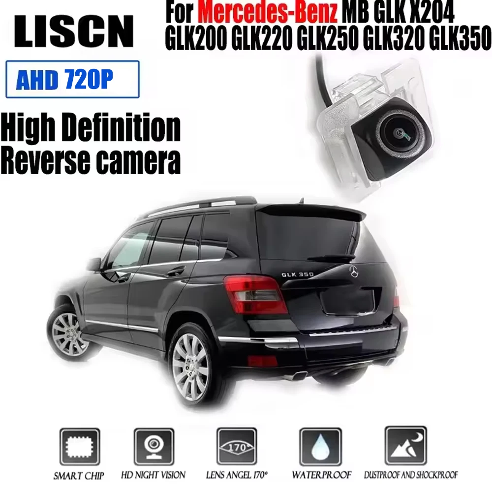 For Mercedes-Benz MB GLK X204 HD Fisheye Rear Camera License Plate Camera Backup Reversing Camera
