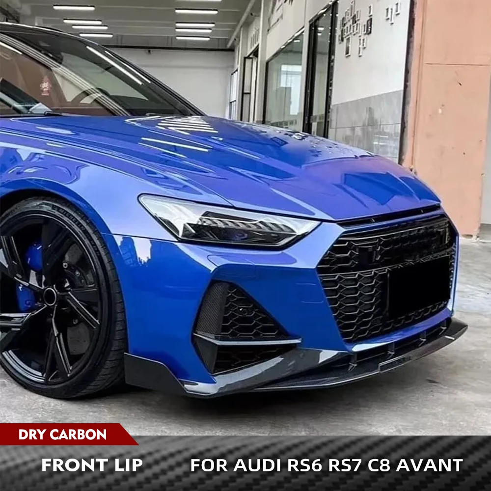 

3 шт./комплект, автомобильный передний бампер для Audi RS6 RS7 C8 Avant Wagon 2019-2021
