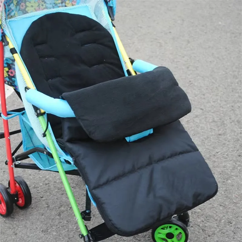 

Detachable Zippered Children's Stroller Sleeping Bag Newborn Stroller Plush Cushion Windproof Warm Baby Stroller Sleeping Bag