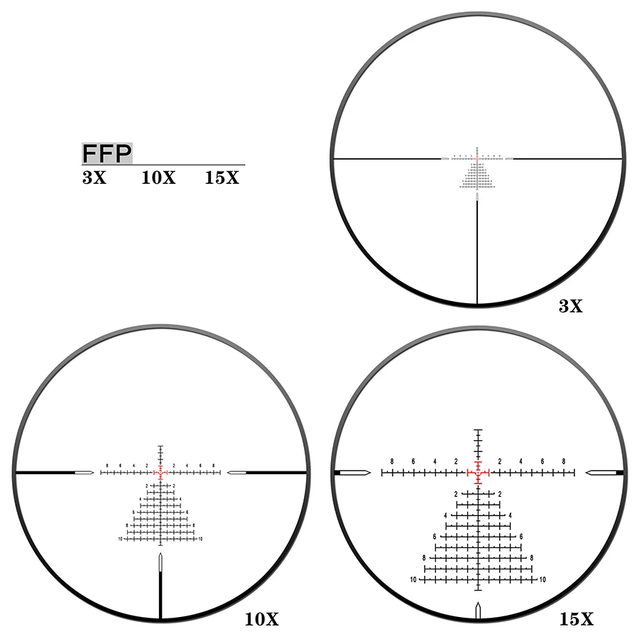 Discovery ED GEN II 3-15X50 Tactical Riflescope Optic Sight Super HD lluminated First Focal Plane Long Range Scopes