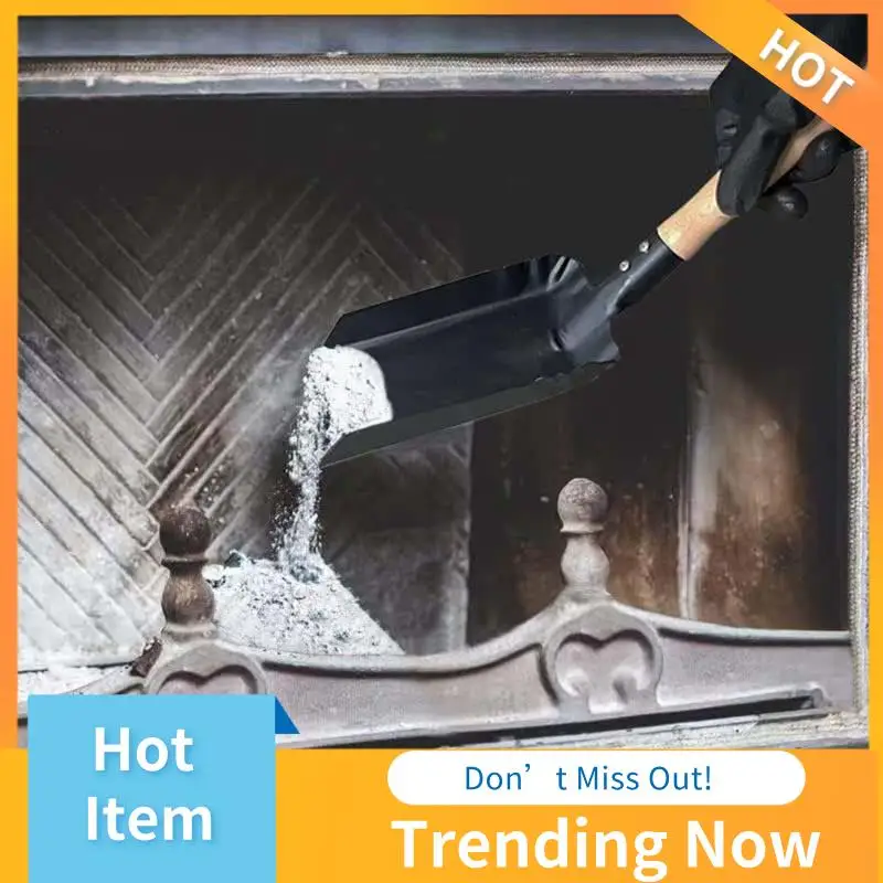 Hearth Brush Kit Silicone Gloves,Fireplace Shovel Hand Shovel And Brush Wooden Handles Coal Fireplace Tool Set Kit For Home