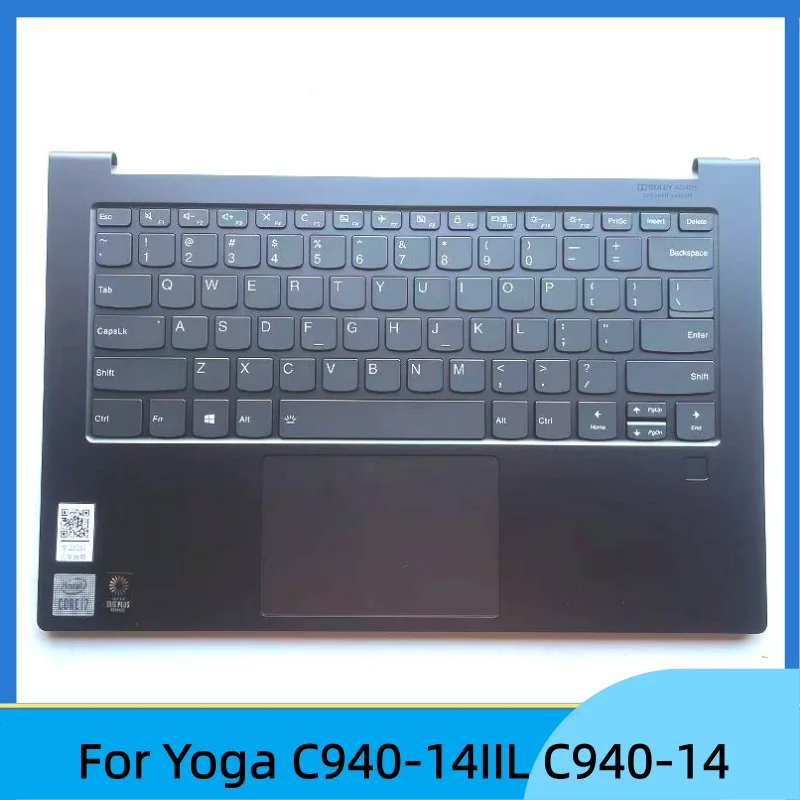 

Новый ноутбук для Yoga C940-14IIL C940-14 Верхний чехол для упора для рук Клавиатура с подсветкой Серый 14 дюймов