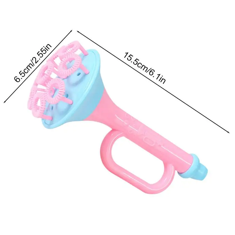 Bubble Blower Wand Kids Bubble Wand Maker Toy With Solution Fun Summer Bubble Blower Toys Trumpet Bubble Blower For Children