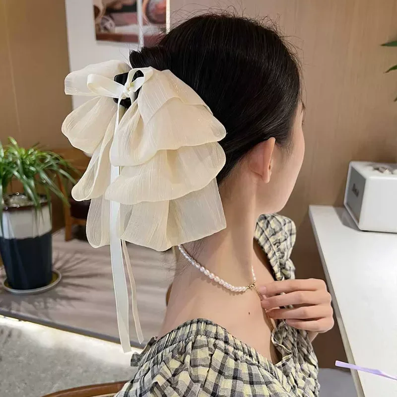 French Style Hair Clip Hair Accessories Trendy Women Girls Bowknot Hair Claws Lady Delicate Hairpins Headband New Headwear