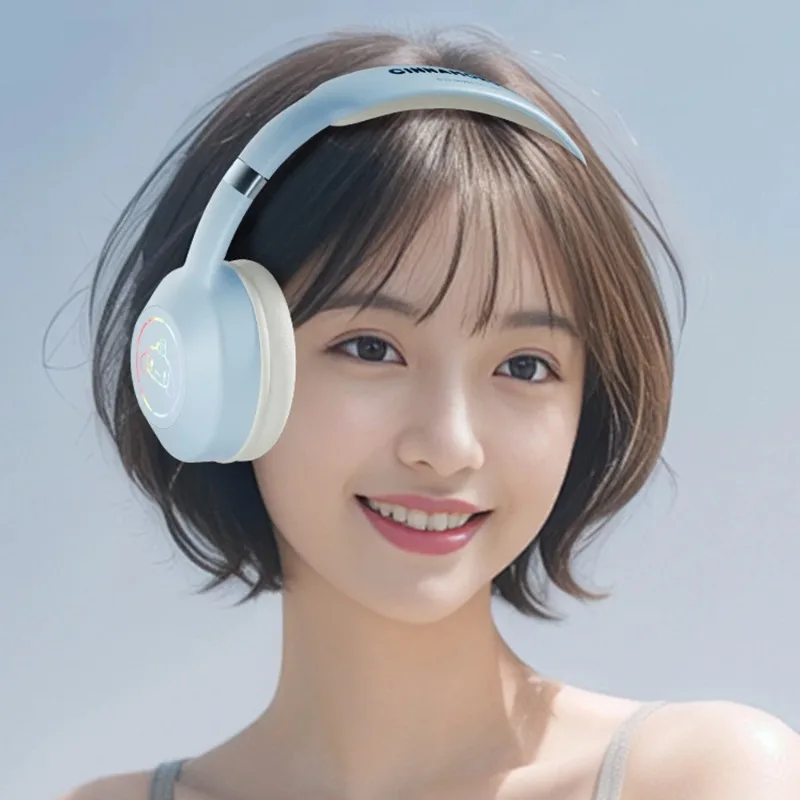 

Sanrio Bluetooth Headphone Wireless Headsets Anime Cartoon Stereo Kuromi Headset Earphone With Mic Fashion Hottie Gifts