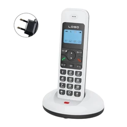 Cordless Landline Fixed Telephone Home Desk Phone with Caller Identification Sound Noise Reduction Telephones D1006 E65C