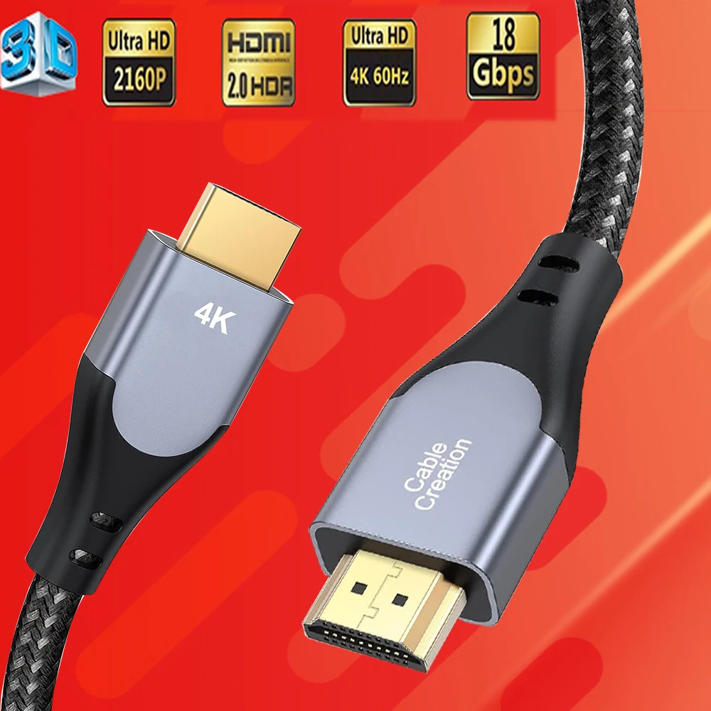 Cavo HDMI 2.1 cavo HDMI 1.8 3M/0.9M/2.0 M cavo HDMI intrecciato 4K 120Hz supporta HDR CEC Earc per Xbox PS5 PS4 Pro HDTV PC