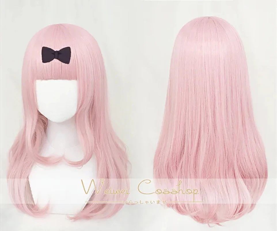

Chika Fujiwara Pink Wig Cosplay Kaguya-sama: Love is War Kaguya-sama wa Kokurasetai: Tensai-tachi no Renai Zunousen Powder Spy Wig