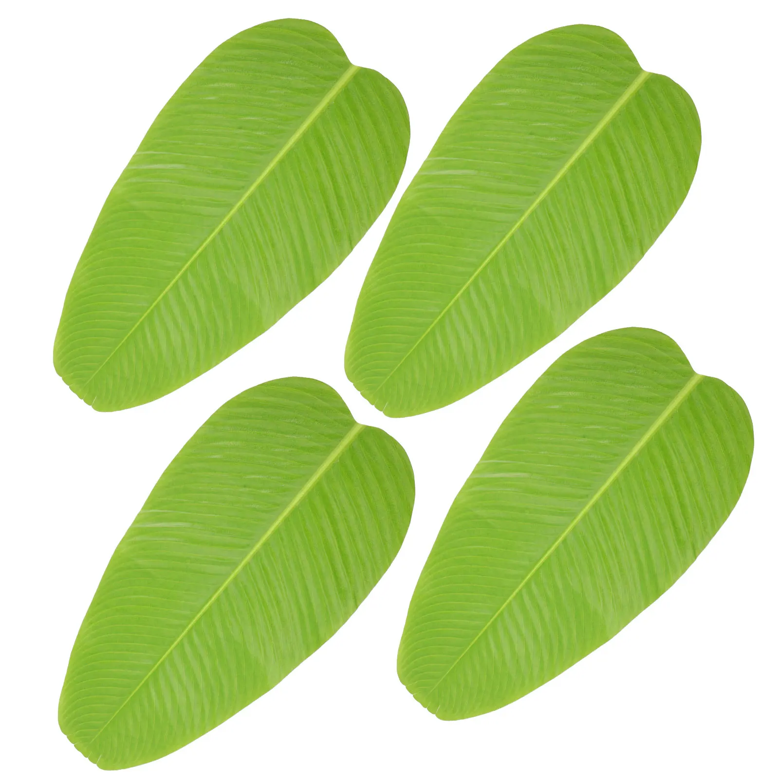 

Realistic Fake Plant Banana Leaf Placemats Premium Material Heat Resistant Table Mats Tropical Party Decorations Outdoor