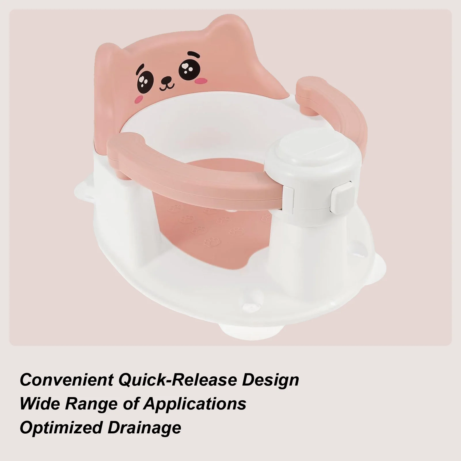 

Сиденье для ванны для малышей, нескользящее сиденье для ванны для душа, стул для ванны с присоской для детей 6-24 месяцев, новинка