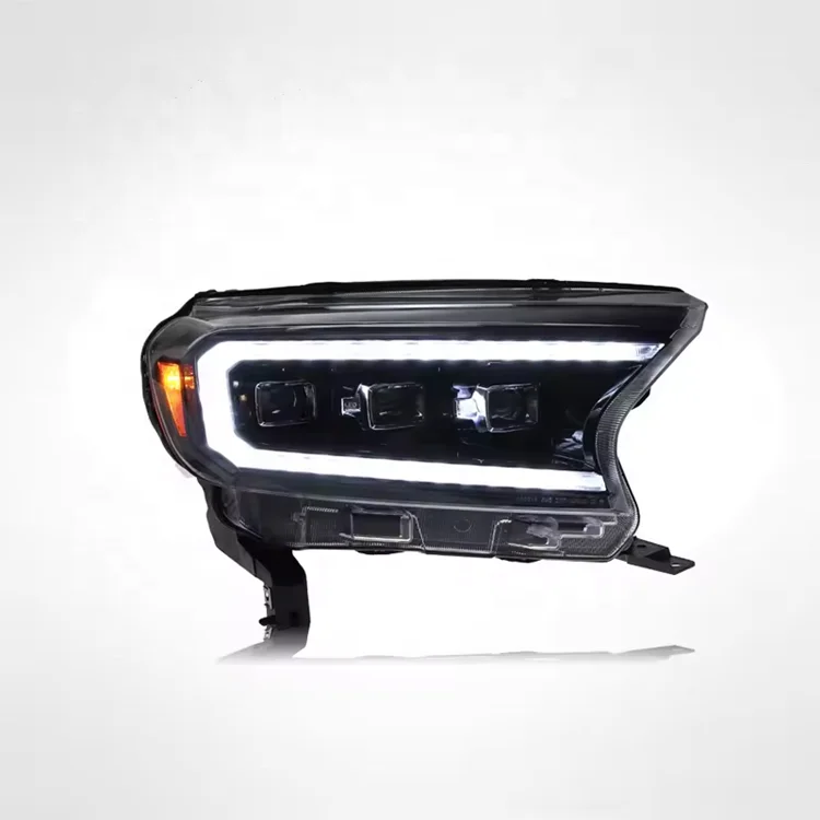 LE-STAR 4X4 headlamp Upgrade LED dynamic triple eye headlight assembly for Ford Ranger 2015-2020 T6 T7 head lamp head light