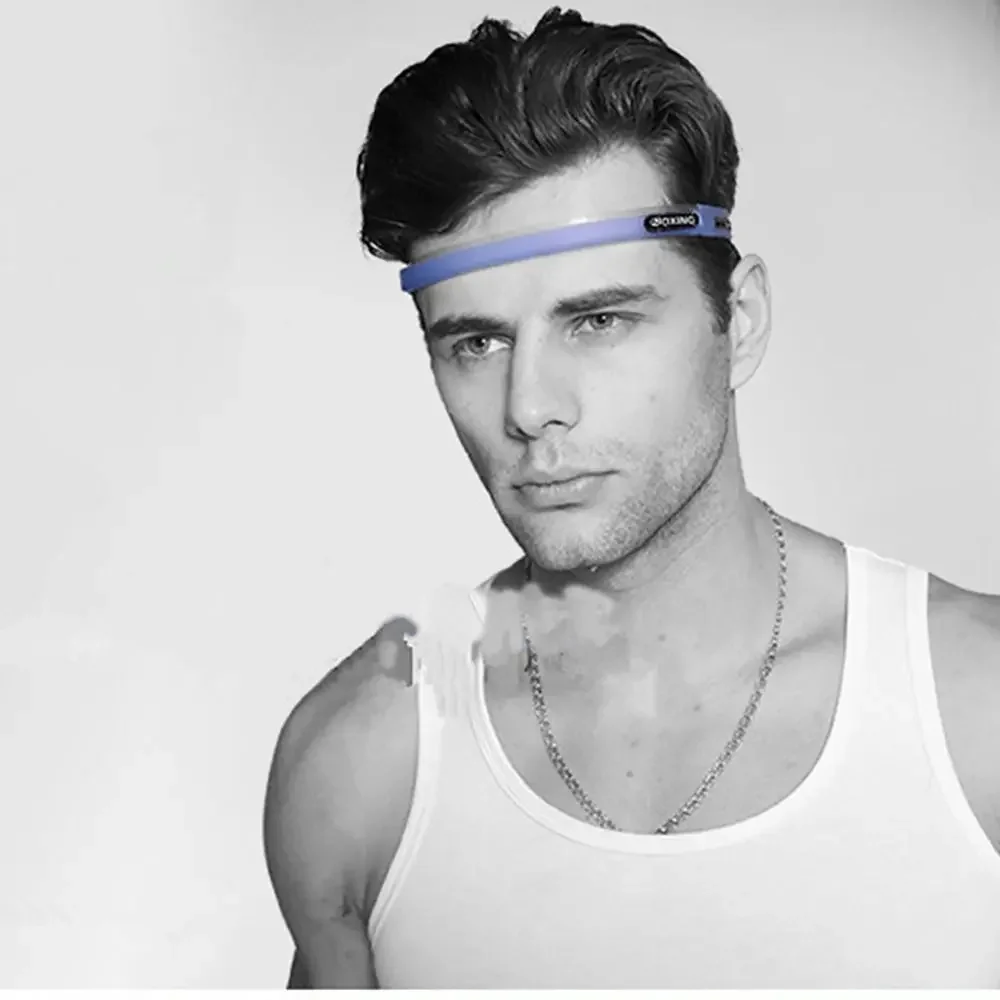 Diadema deportiva de silicona de Color caramelo, banda para el cabello para correr, ciclismo, Yoga, trotar, baloncesto, Fitness, gimnasio