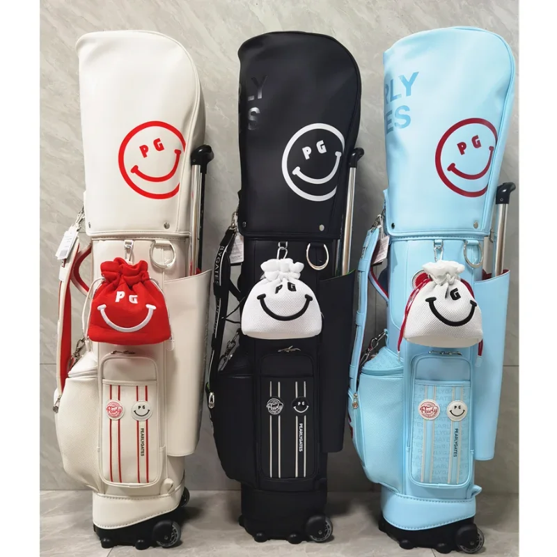 2023 New Golf Bag Tugboat Pull Rod Lightweight Ball Bag Unisex Style Cute Smiling Face Travel Bag 골프백