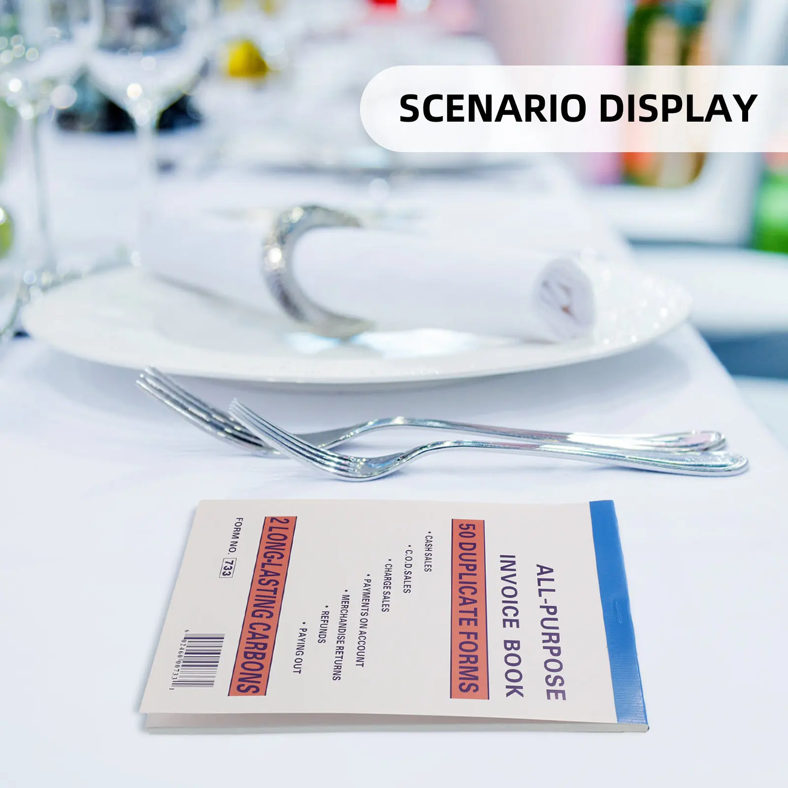 Small Business Purchase Order Book Convenient Size Receipt Sales Order Management Restaurant Tracking