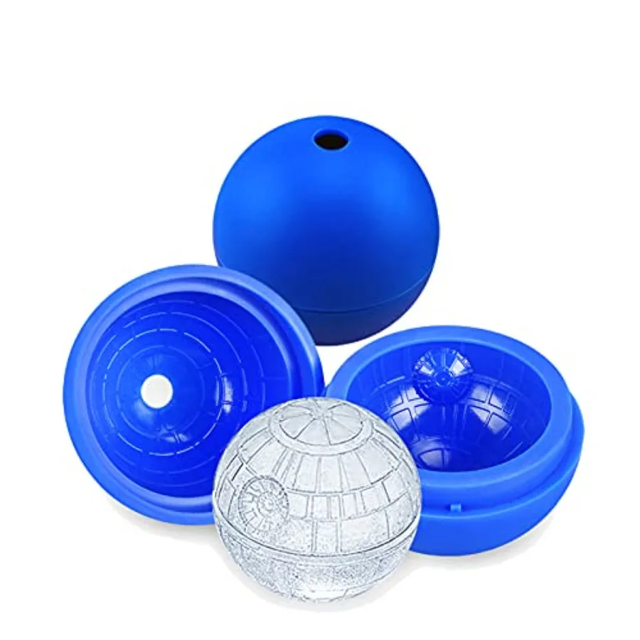 

Ice Cube Mold 2 Pack Silicone 3D ce Stat Ice Mol Spere Big Ice Ball Maker Wiskey, Bourbon and C 2