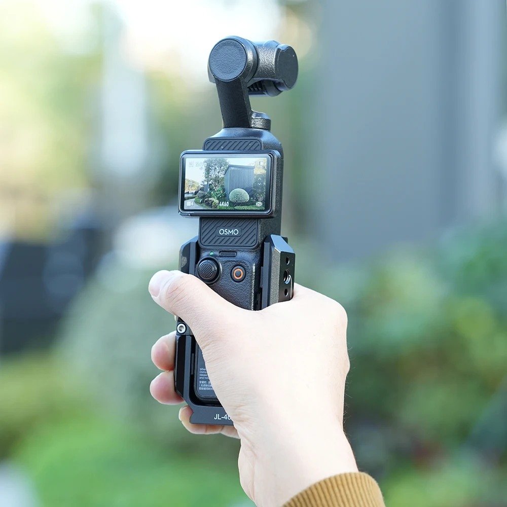 FOTGA Käfig für Pocket 3/4/4P Erweiterungsadapter Zubehör für DJI Osmo Pocket 3 Aluminium-Schutzkäfig Metallhalterungsadapter – Detail 16