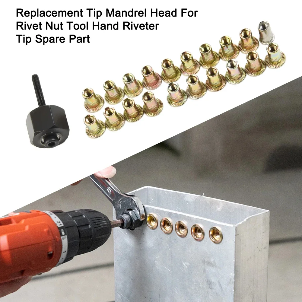 21PCS Hand Rivet Nut Head Nut Set M3 M5 M6 M8 M10 For Hand Rivet Tool Belt With 20pcs NutMulti Sizes Insert Rivet Nuts