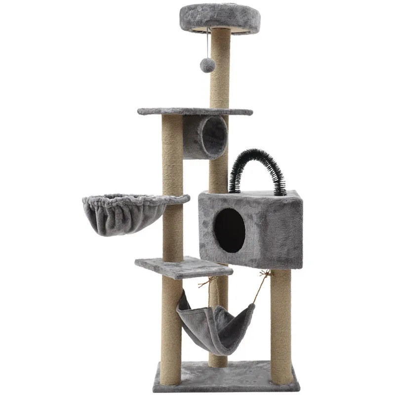 

High Quality Luxury Cat Tower Plush Cat Climbing Frame Cat Tree & Scratcher