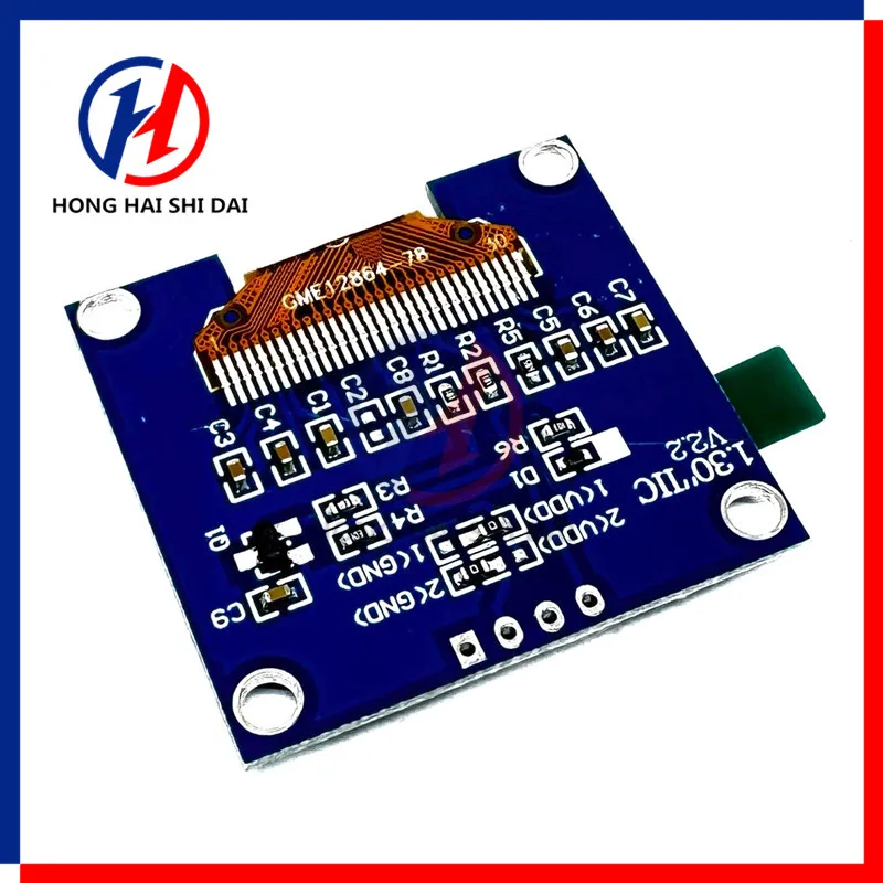 1.3 "1. 3-calowy moduł wyświetlacza LCD OLED biały niebieski SH1106 128x64 12864 SPI IIC I2C komunikuje 128*64 4Pin 7Pin